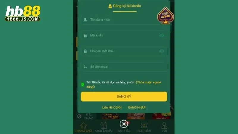 Đăng ký HB88 1 đăng ký HB88