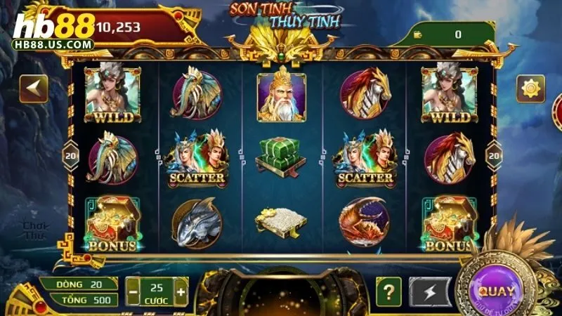 Sơn Tinh Thủy Tinh: Cuộc Chiến Thần Thoại Game Slot Cùng HB88 3 Sơn tinh thủy tinh